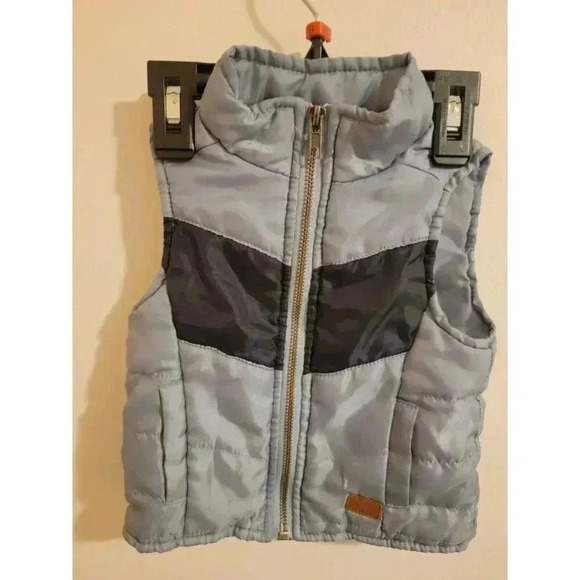 7 For All Mankind Infant 12 Month Blue Zip-Up Vest Baby 12 Month Soft Shell - Picture 1 of 8